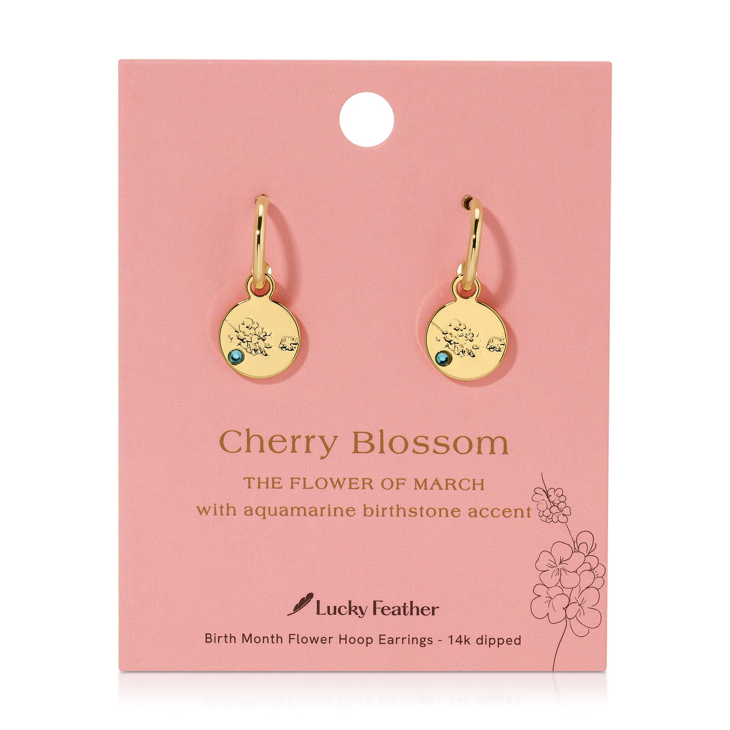 March - Cherry Blossom/Aquamarine