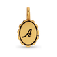 Charm Garden - Scalloped Initial Charm - Gold - A