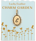 Charm Garden - Scalloped Initial Charm - Gold - E