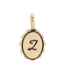 Charm Garden - Scalloped Initial Charm - Gold - Z