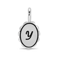 Charm Garden - Silver - Scalloped Initial Charm - Y