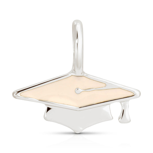 Charm Garden - Silver - Graduation Cap