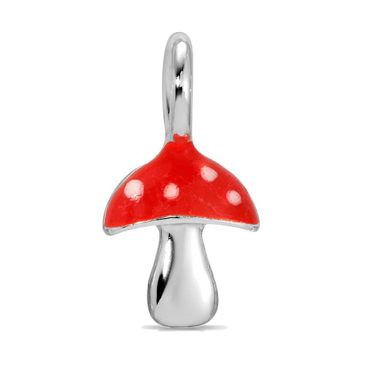 Charm Garden - Silver - Mushroom Charm