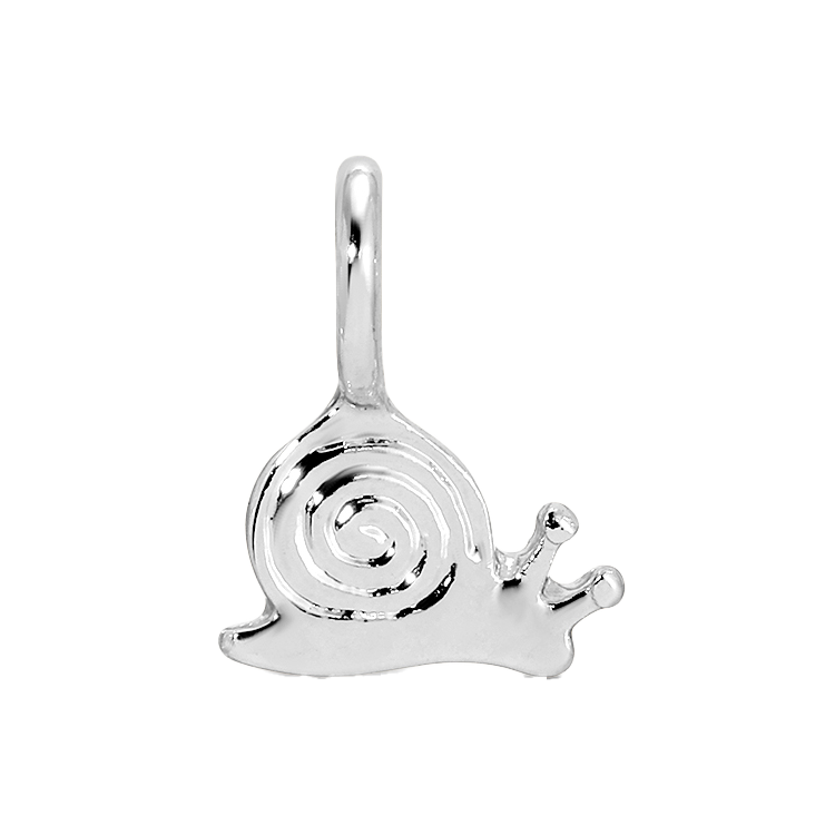 Charm Garden - Silver - Snail Charm