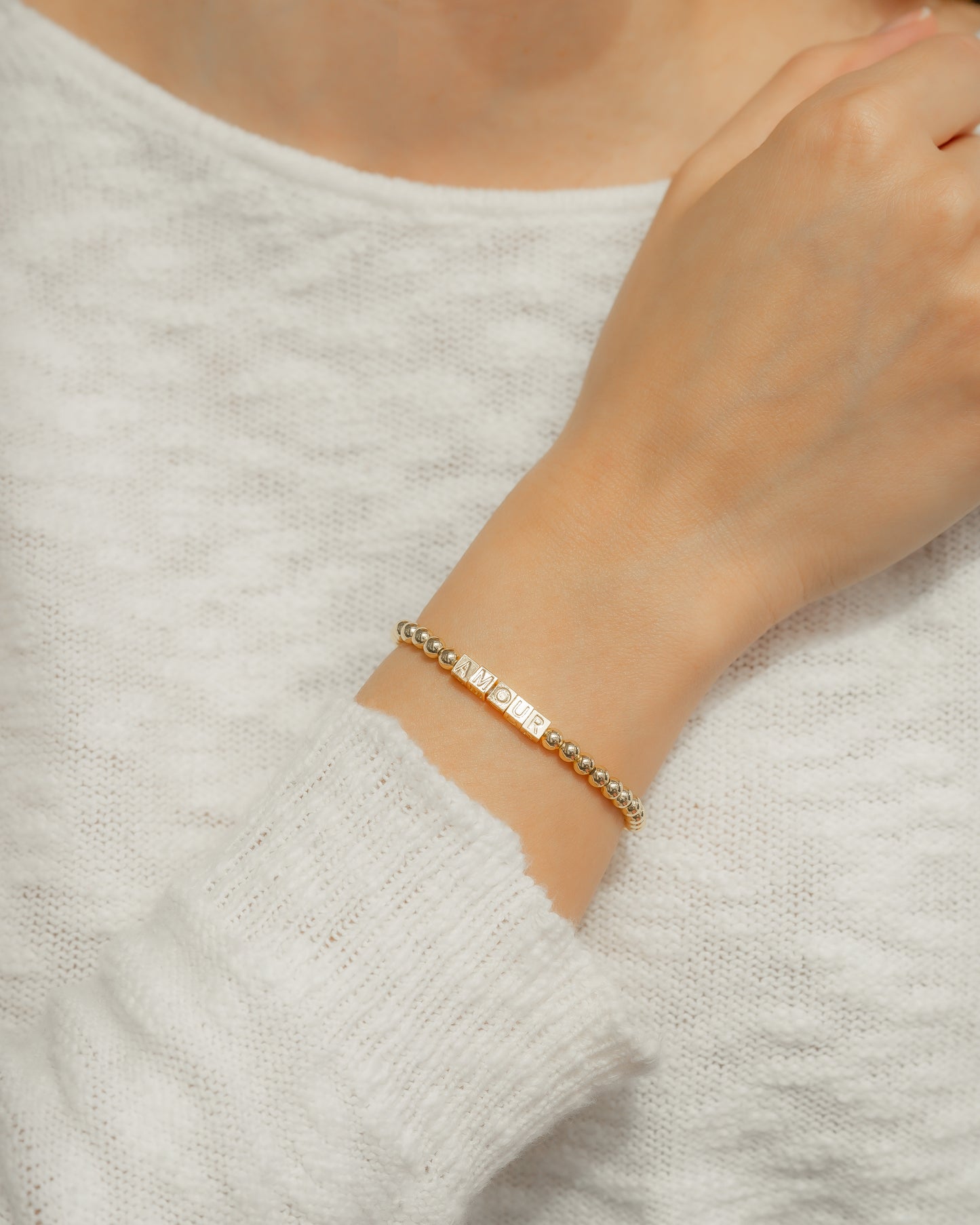 'Amour' Love Language Bracelet