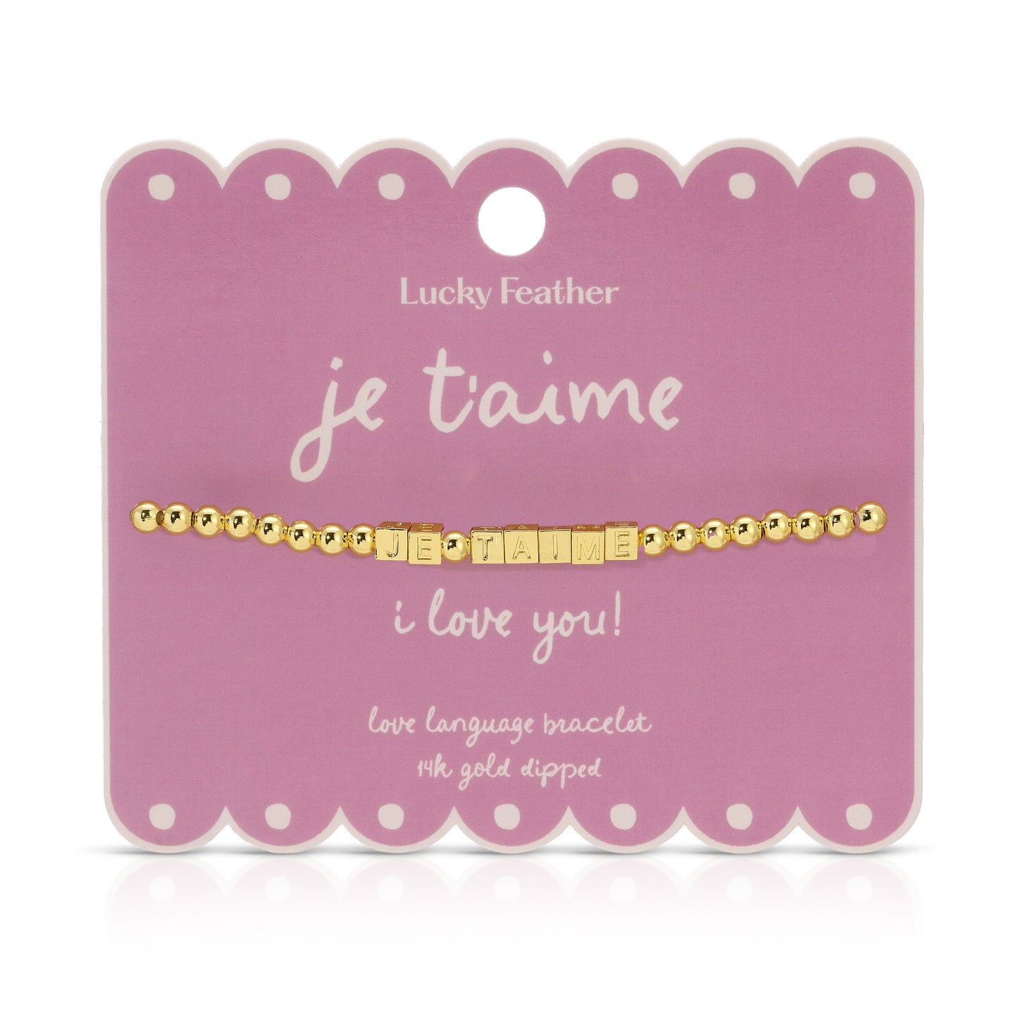 'Je T’aime' Love Language Bracelet