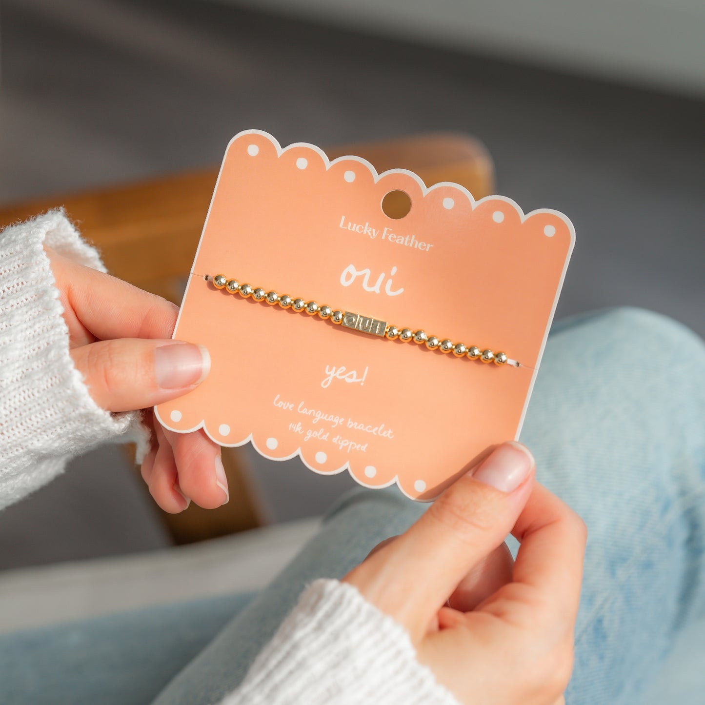 'Oui' Love Language Bracelet