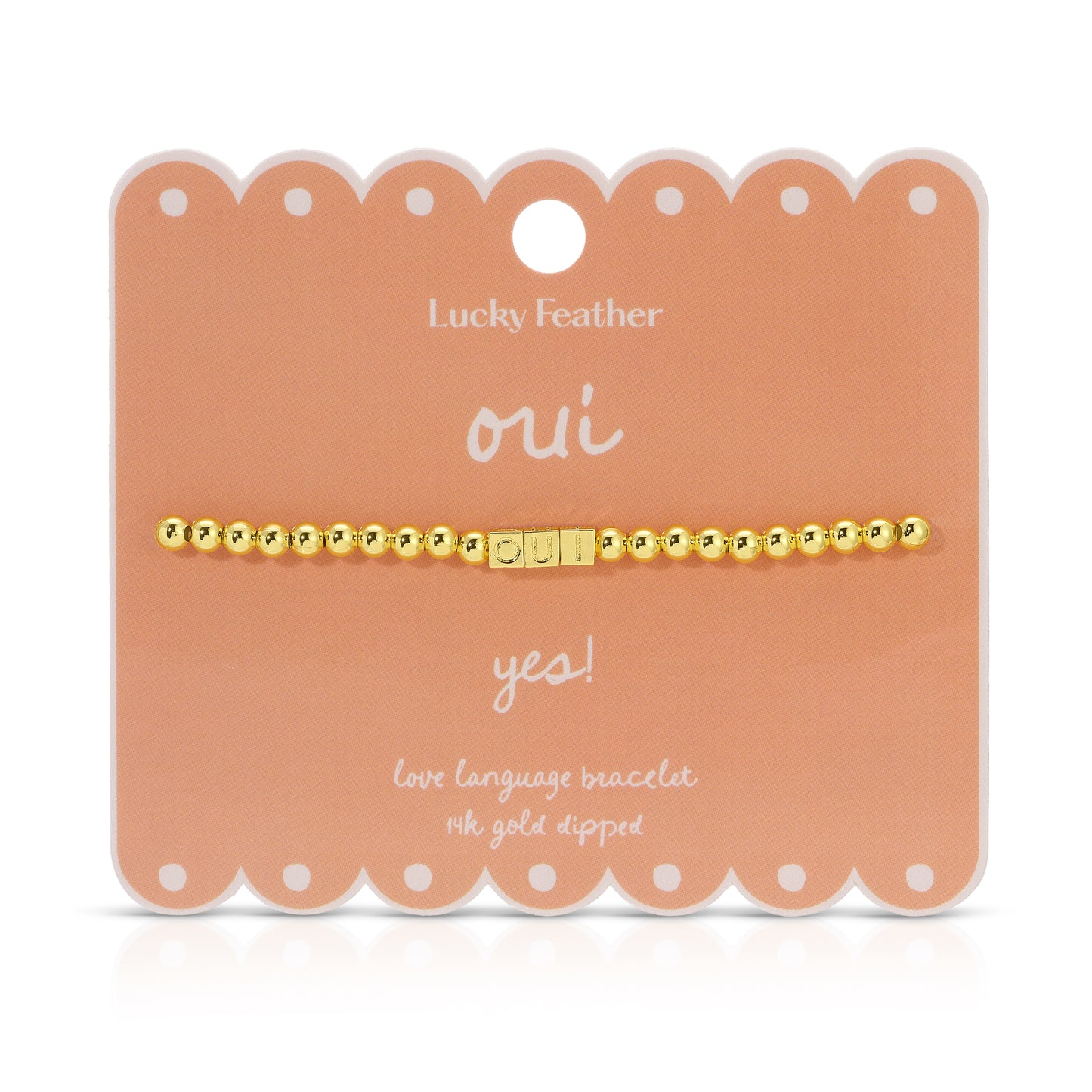 'Oui' Love Language Bracelet