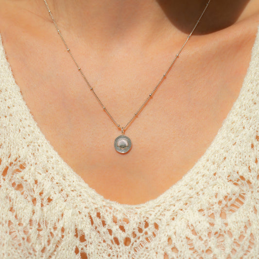 Ocean Life (new) Necklace - Silver - Shell