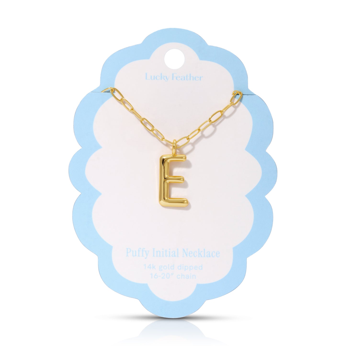 Puffy Initial Necklace
