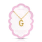 Puffy Initial Necklace