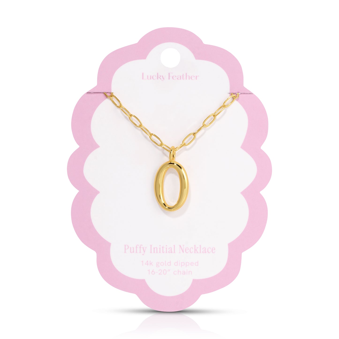Puffy Initial Necklace