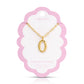 Puffy Initial Necklace