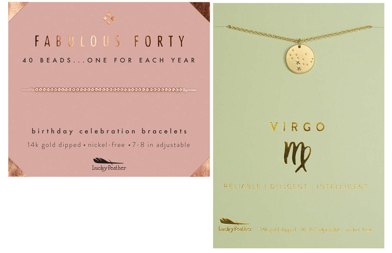 Milestone Birthday Bundle - 40th Birthday Bracelet & Zodiac Necklace